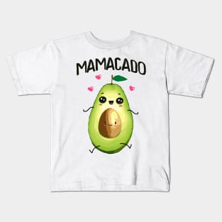 Mamacado - Avocado - Mom - Partnerlook - Pregnant Kids T-Shirt